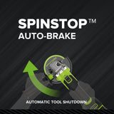 24V PowerAll Pro 4-1/2" Angle Grinder Kit with Grinding Wheel & Accessories