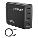 24V PowerAll Charger Set with 140W USB-C Charger Block and (2) 3.3' 100W USB-C Cables