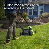 48V (24V x 2) 20" Cordless Battery Push Mower: (2) 4.0 Ah USB Batteries and Dual-Port Rapid Charger, LM2002