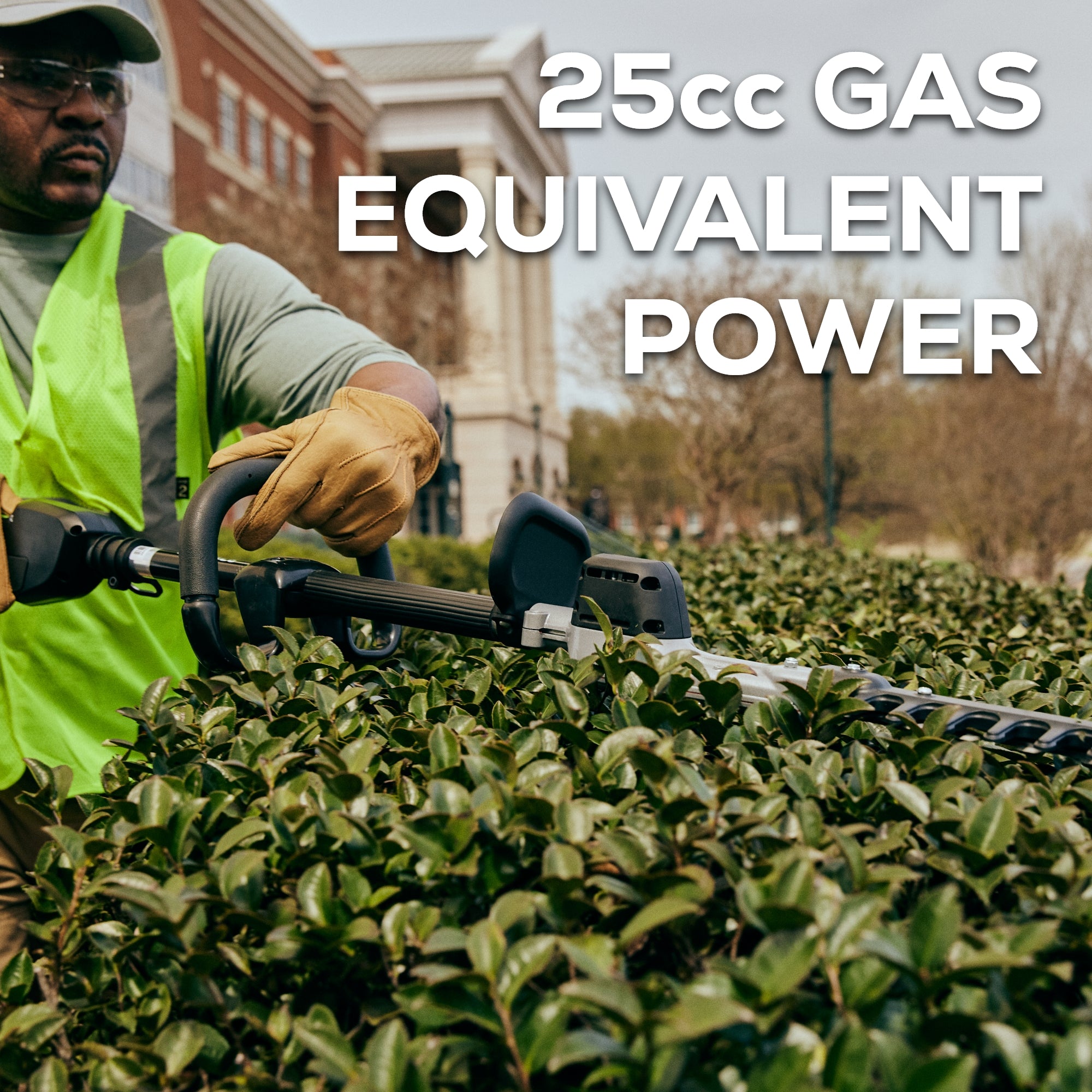 82V Cordless Battery Pole Hedge Trimmer: 2.5 Ah Battery and Dual-Port Charger