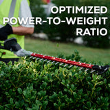 82V Cordless Battery Pole Hedge Trimmer: 2.5 Ah Battery and Dual-Port Charger