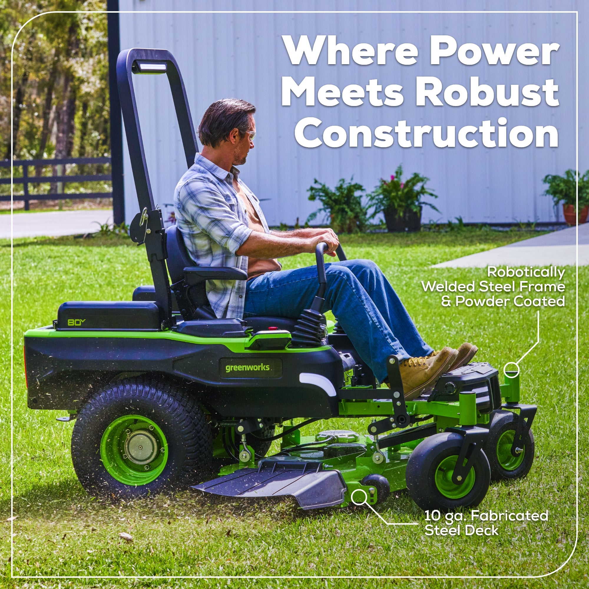 80V 54" MaximusZ Zero Turn Riding Mower with (2) 16.0 Ah and (1) 4.0 Ah Batteries and 1.5kW Charger, MZ5481
