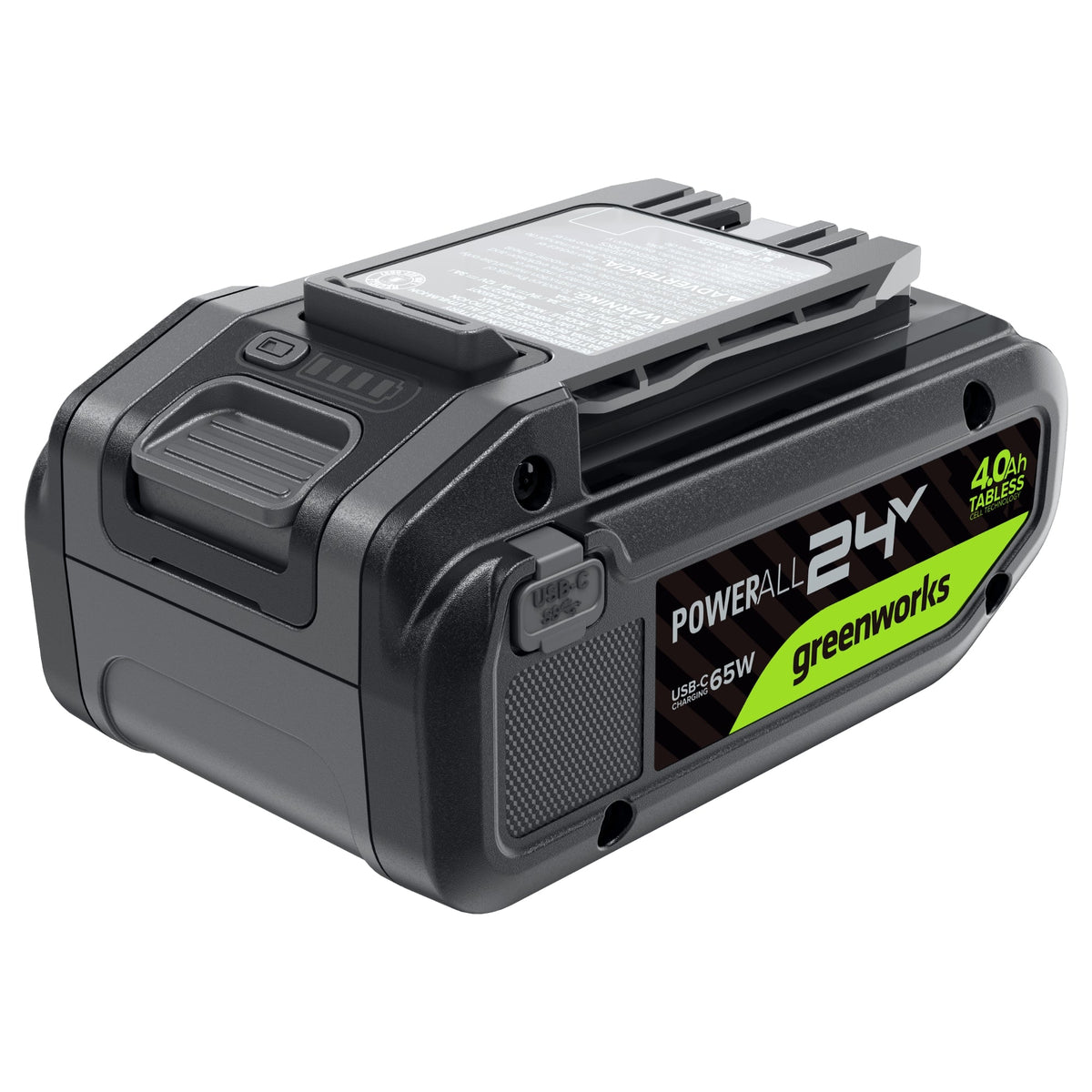 24V 4.0 Ah Tabless Battery with Bi-Directional USB-C Port