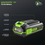 40V 2.5 Ah High Power Battery