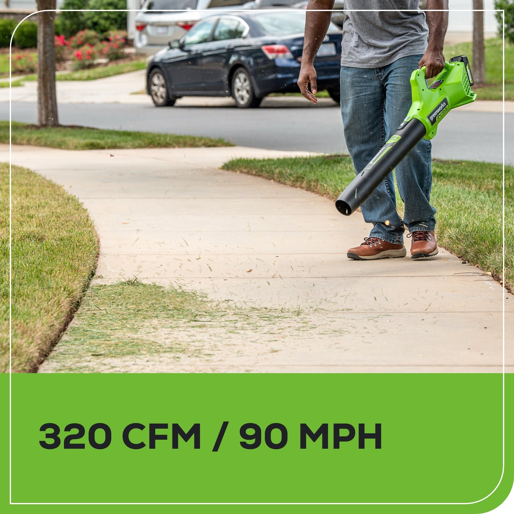 48V (24V x 2) 21" Cordless Battery Self-Propelled Mower 5PC Combo Kit: (2) 5.0Ah Batteries and Chargers