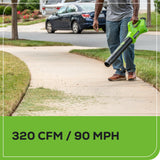 48V (24V x 2) 21" Cordless Battery Self-Propelled Mower 5PC Combo Kit: (2) 5.0Ah Batteries and Chargers
