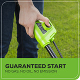 40V 19" Cordless Battery Push Lawn Mower: 5.0 Ah Battery and Charger, LM1934