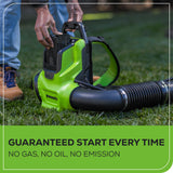 80V 750CFM Cordless Battery Single Port Backpack Blower, 4Ah Battery and Charger