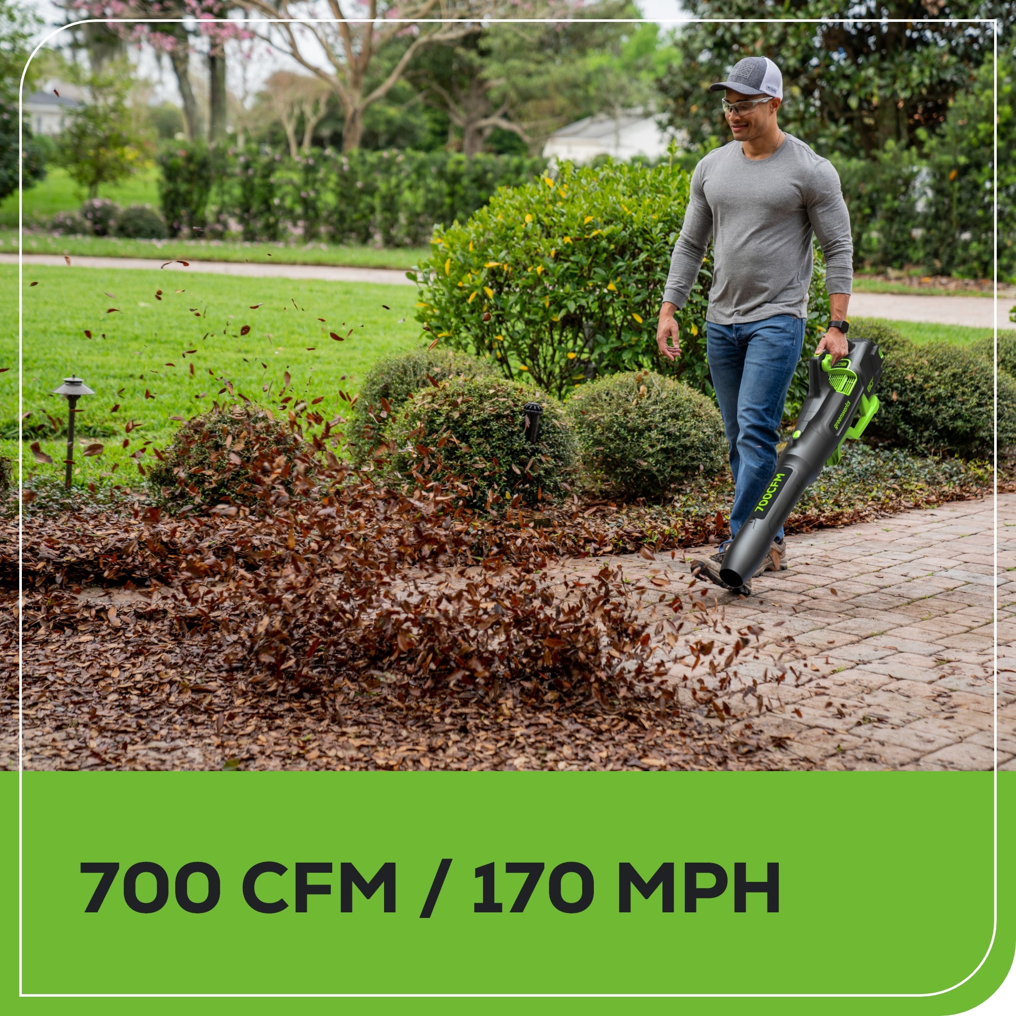 80V 21" Cordless Battery 4-in-1 Self-Propelled Lawn Mower and 700CFM Blower Combo Kit: 5.0 Ah Battery and 6A Charger