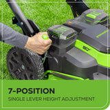 80V 25" Cordless Battery Dual Blade Self-Propelled Mower: 5.0 Ah Battery and Rapid Charger, LM2508S