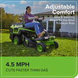 60V 30" CrossoverT Riding Lawn Tractor with (4) 8.0 Ah Batteries and 600-Watt Charger, CRT3062