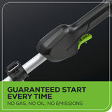 80V 20" Cordless Battery Pole Hedge Trimmer (1.2" cut, 4000 SPM): 2.0 Ah Battery and Charger