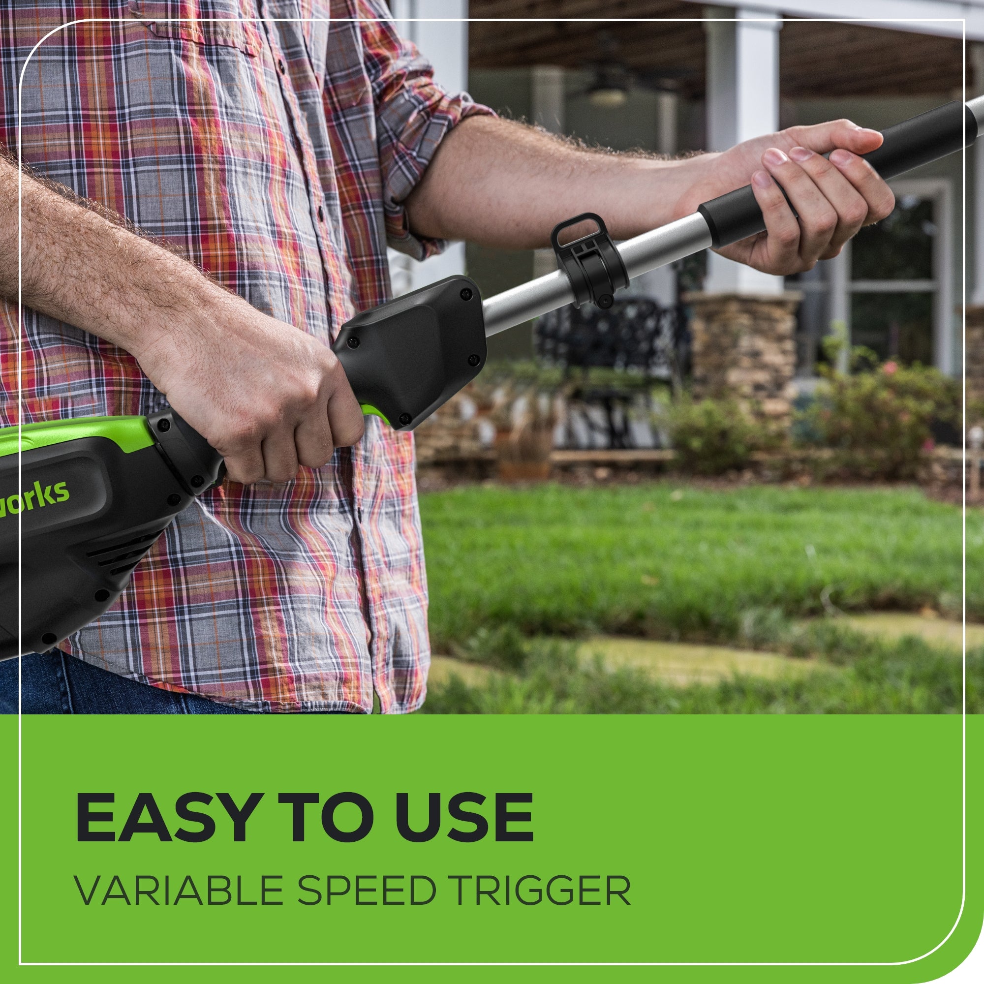 80V Pro 10" Cordless Battery Pole Saw: 2.0 Ah Battery and Charger
