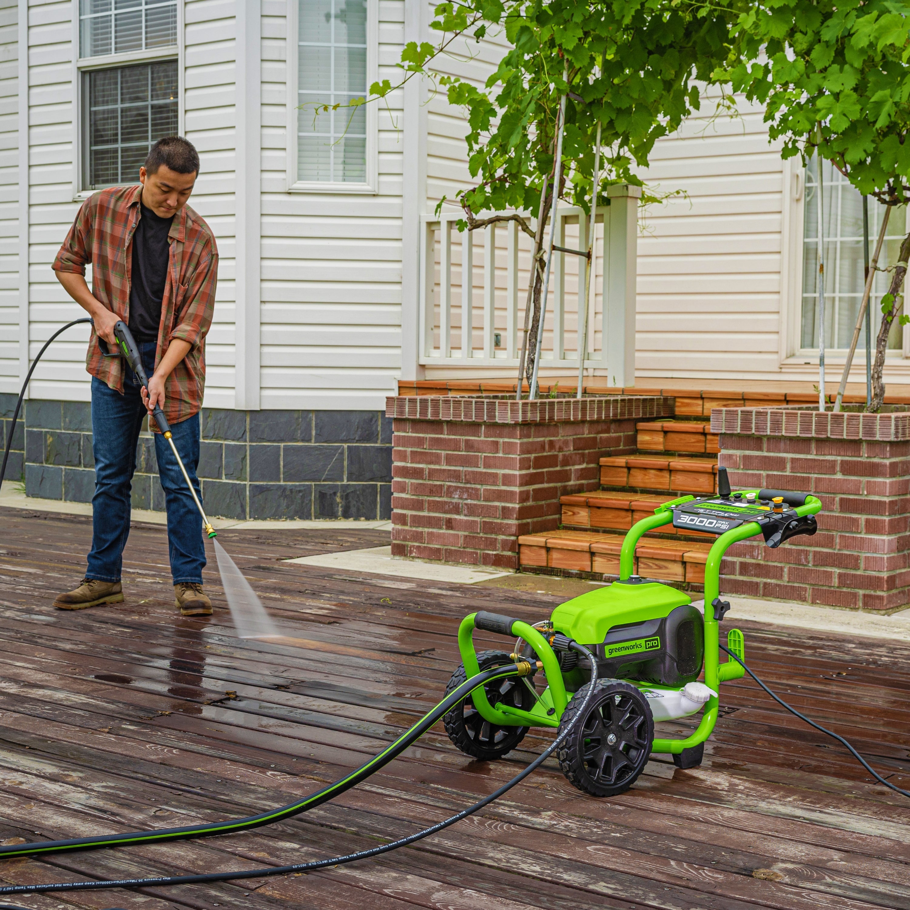 3000 PSI Pressure Washer, 15" Surface Cleaner and Extension Combo Kit