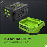 60V 10" Cordless Battery Pole Saw w/ 2.0 Ah Battery & Charger