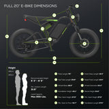 60V VENTURE Series 20" Fat Tire Electric Utility Bike (Tool Only)