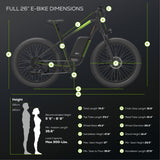 80V VENTURE Series 26" Fat Tire Electric Mountain Bike (Tool Only)