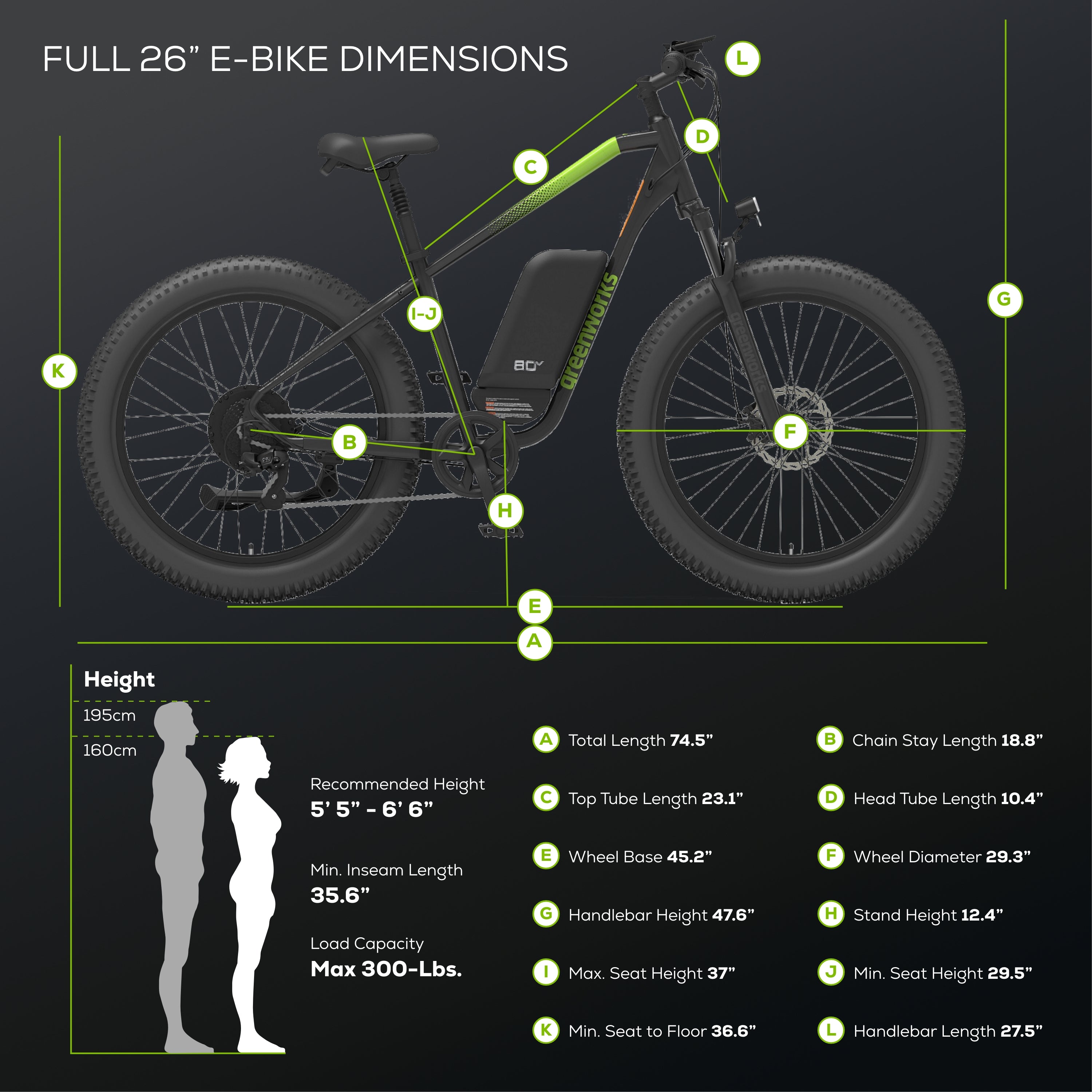60V VENTURE Series 26" Fat Tire Electric Mountain Bike, 5Ah Battery and Charger