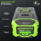 60V 8.0 Ah Ultra Power Bluetooth Battery