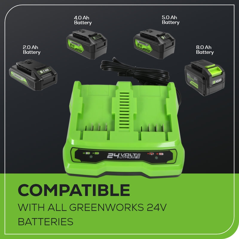 24V 4A Dual-Port Battery Charger