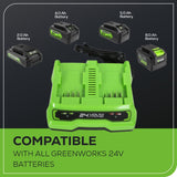 24V 4A Dual-Port Battery Charger