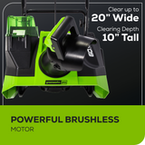 60V 20" Cordless Battery Single-Stage Snow Blower w/ 5.0Ah Battery & Charger