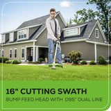 80V 16" Gen3 Cordless Brushless String Trimmer (Attachment Capable): 2.5 Ah Battery and Charger