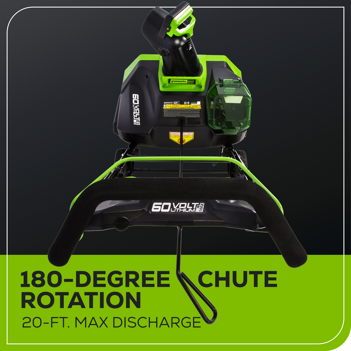 60V 20" Cordless Battery Single-Stage Snow Blower w/ 5.0Ah Battery & Charger