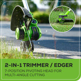 40V 20" Cordless Battery Push Lawn Mower 3PC Combo Kit, (1) 5.0Ah Battery: (1) 2.0 Ah Battery and (2) Chargers