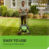 80V 21" GEN 2 Cordless Battery 4-in-1 Push Lawn Mower (Auto Switch): 4.0 Ah Battery and Charger, LM2118