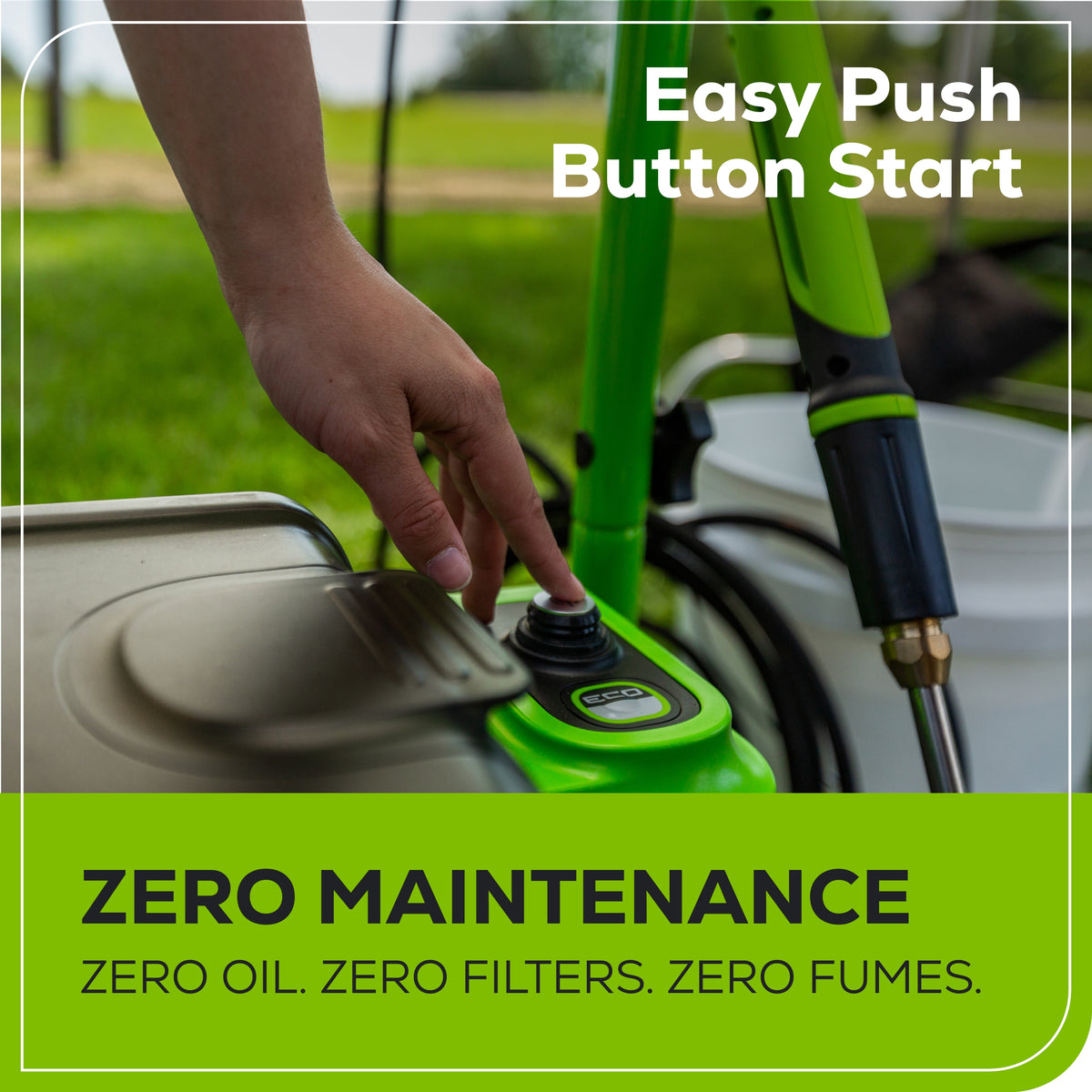 60V 3000-PSI 2.0 GPM Electric Pressure Washer: (2) 4.0 Ah Batteries and Rapid Charger