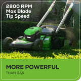 40V 21" Cordless Battery Self-Propelled Lawn Mower: 5.0Ah Battery and Charger, LM2154S