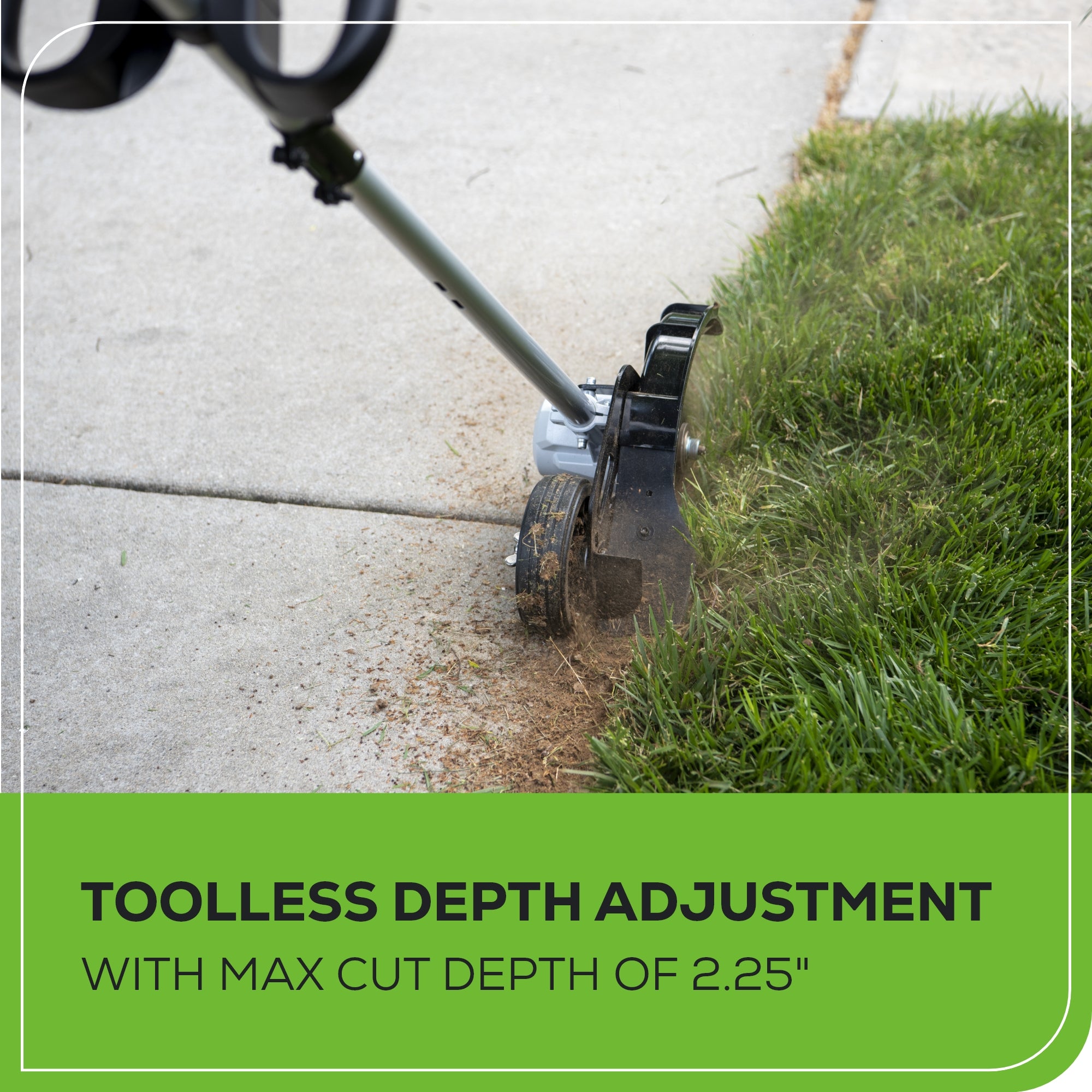 40V 8" Brushless Cordless Battery Edger: (1) 4.0 Ah Battery, (1) 2A Charger