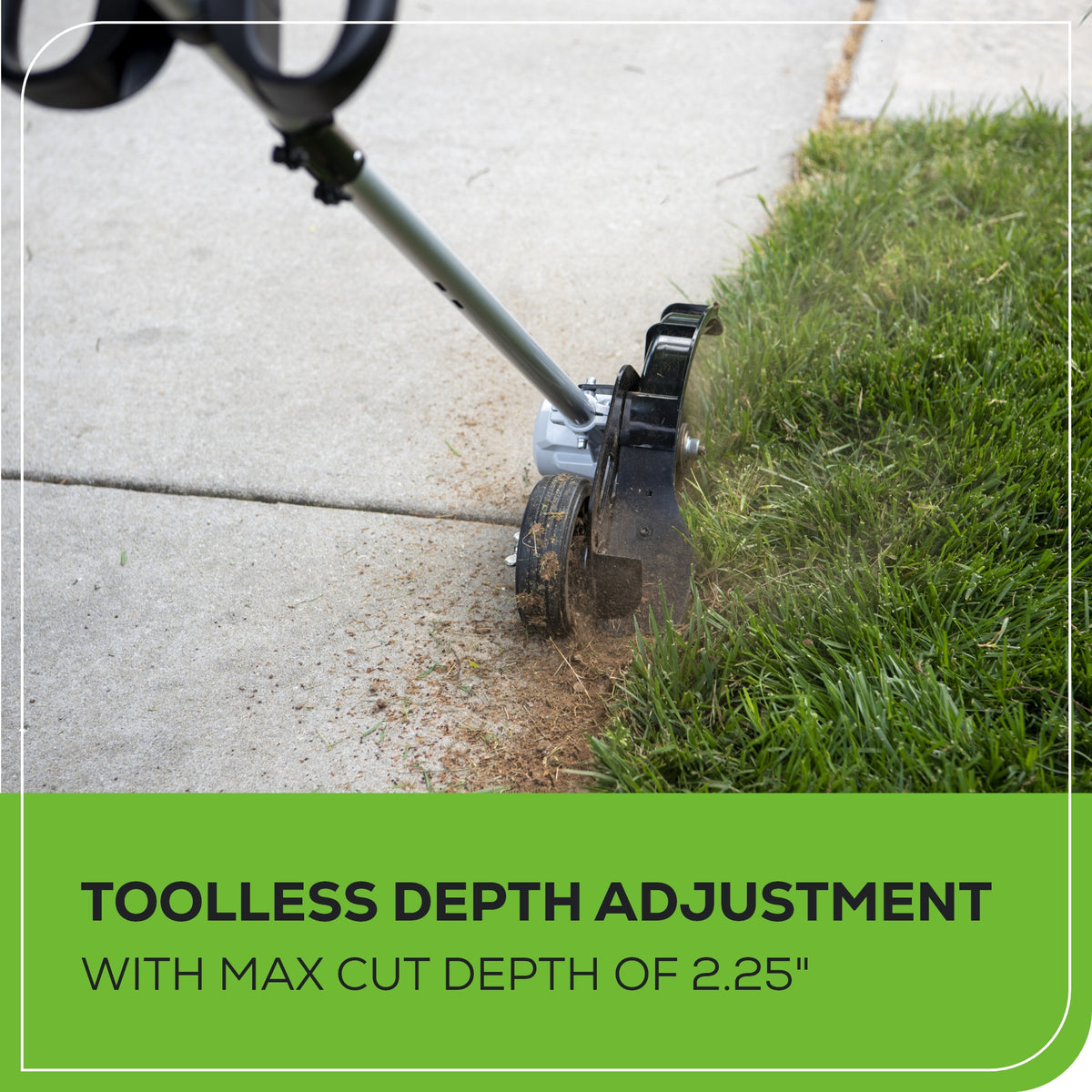 40V 8" Brushless Cordless Battery Edger: (1) 4.0 Ah Battery, (1) 2A Charger
