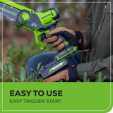 24V 6" Cordless Battery Brushless Pruner Saw: 2.0 Ah Battery and Charger