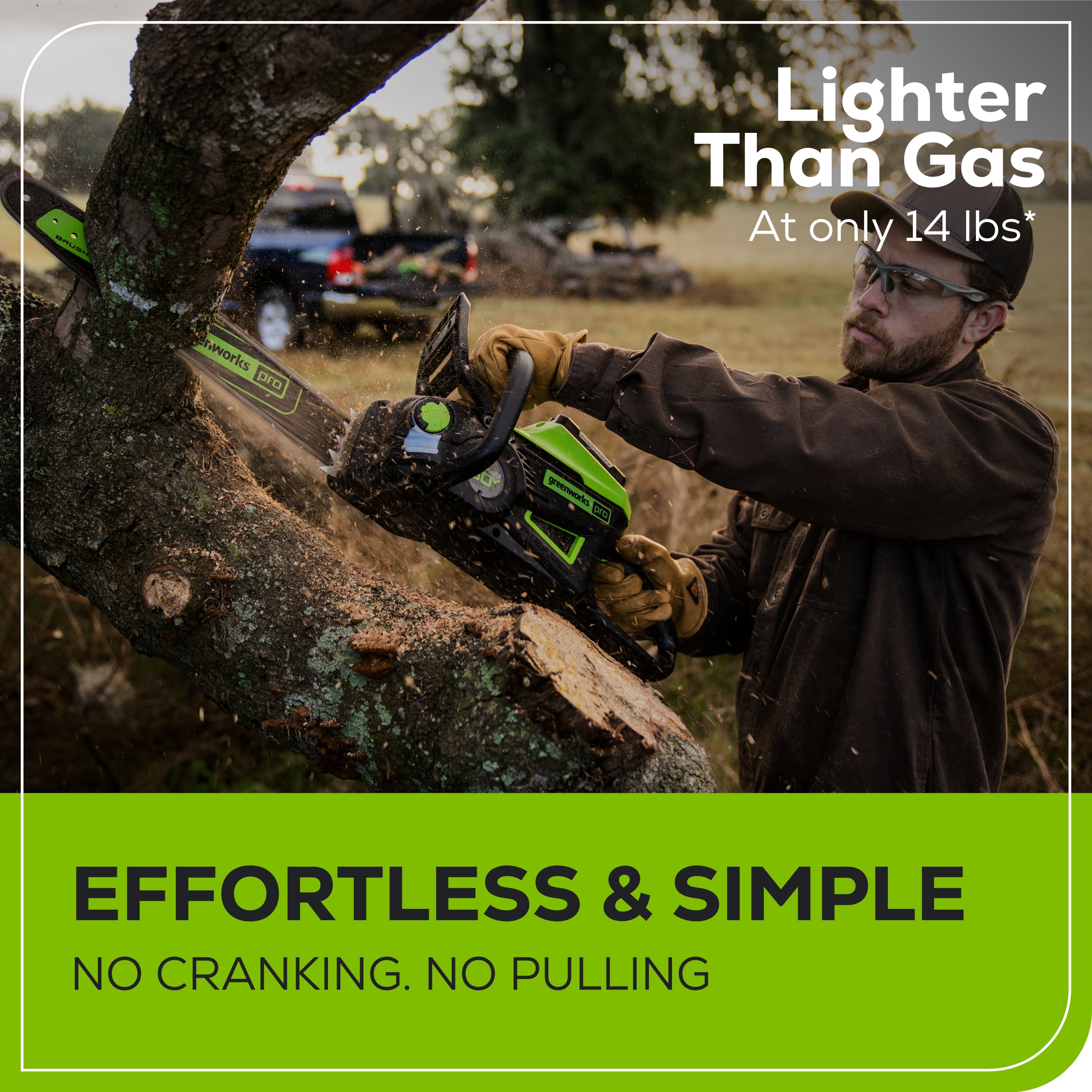 60V 18" Cordless Battery 2.0 kW Chainsaw (Tool Only)