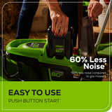 60V 21" Cordless Battery Push Lawn Mower w/ 5.0Ah Battery & Charger, LM2116