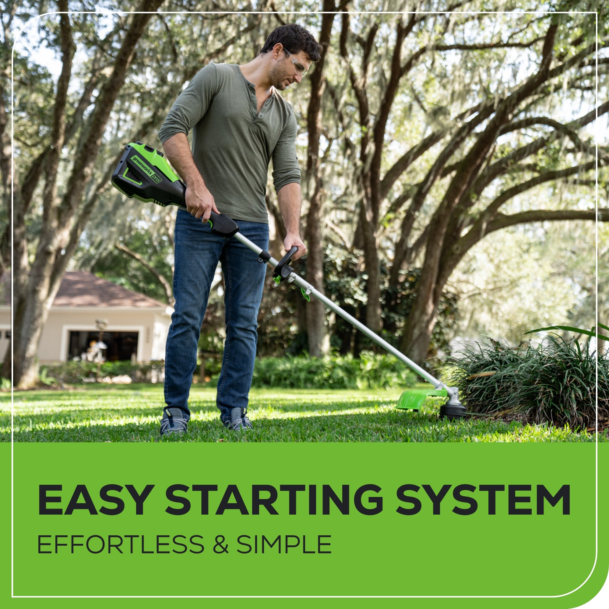 60V 16" Cordless Battery String Trimmer (Attachment Capable) and 16" Hedge Trimmer Attachment Combo Kit: 4.0 Ah Battery and Charger