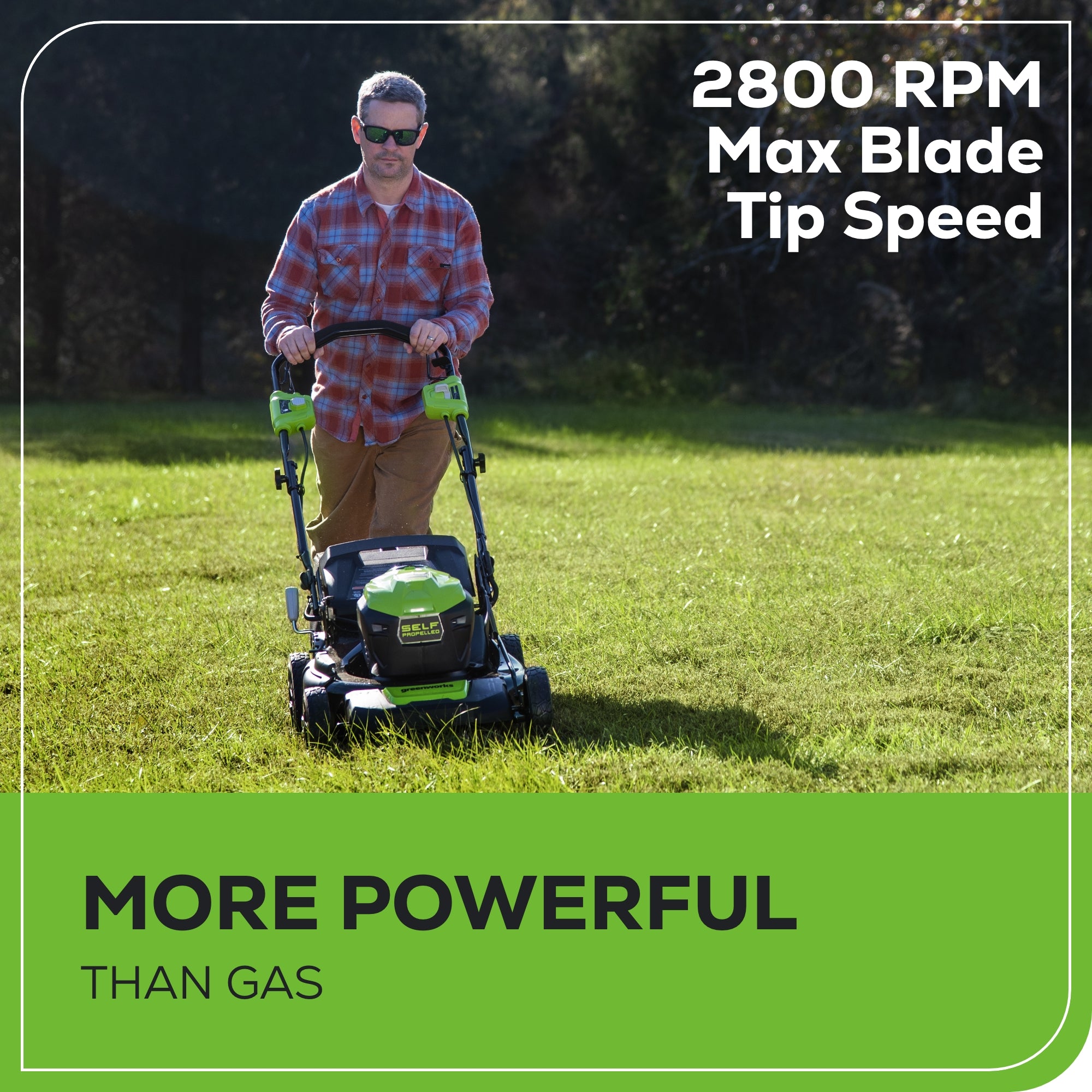 OPEN BOX 40V 21" Cordless Battery Self-Propelled Lawn Mower 3PC Combo Kit, (1) 5.0Ah Battery: (1) 2.0 Ah Battery and (2) Chargers