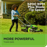 80V 21" GEN 2 Cordless Battery 4-in-1 Push Lawn Mower (Auto Switch): 4.0 Ah Battery and Charger, LM2118