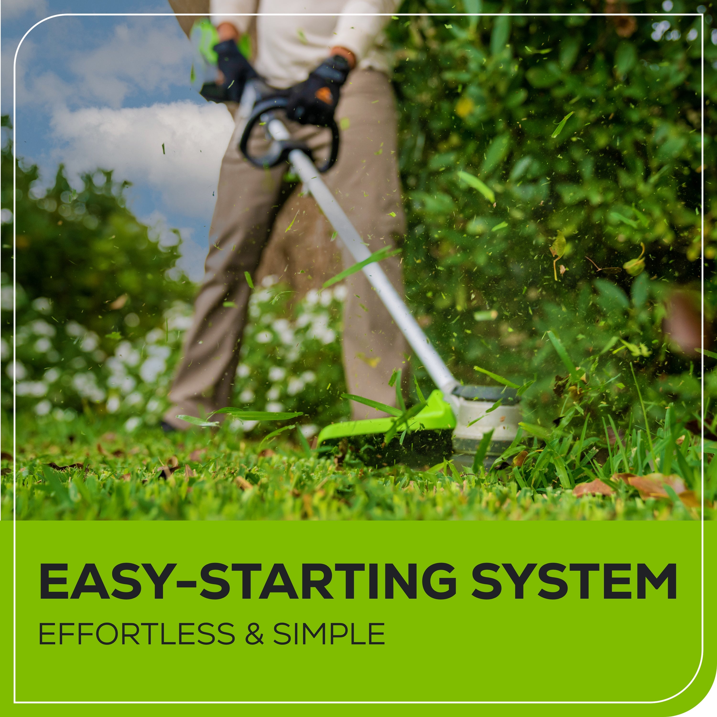 60V 16" Gen 2 Brushless Cordless Battery String Trimmer: (1) 2.5 Ah Battery, (1) 3A Charger