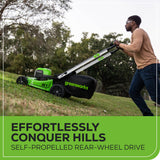40V 21" Cordless Battery Self-Propelled Lawn Mower: 5.0Ah Battery and Charger, LM2154S