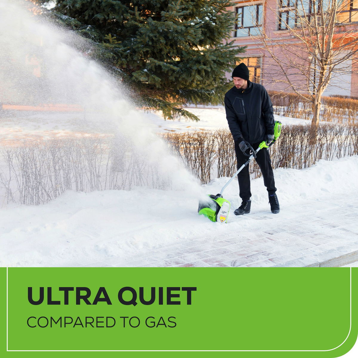 40V 12" Cordless Battery Snow Shovel: 4.0 Ah Battery and Charger