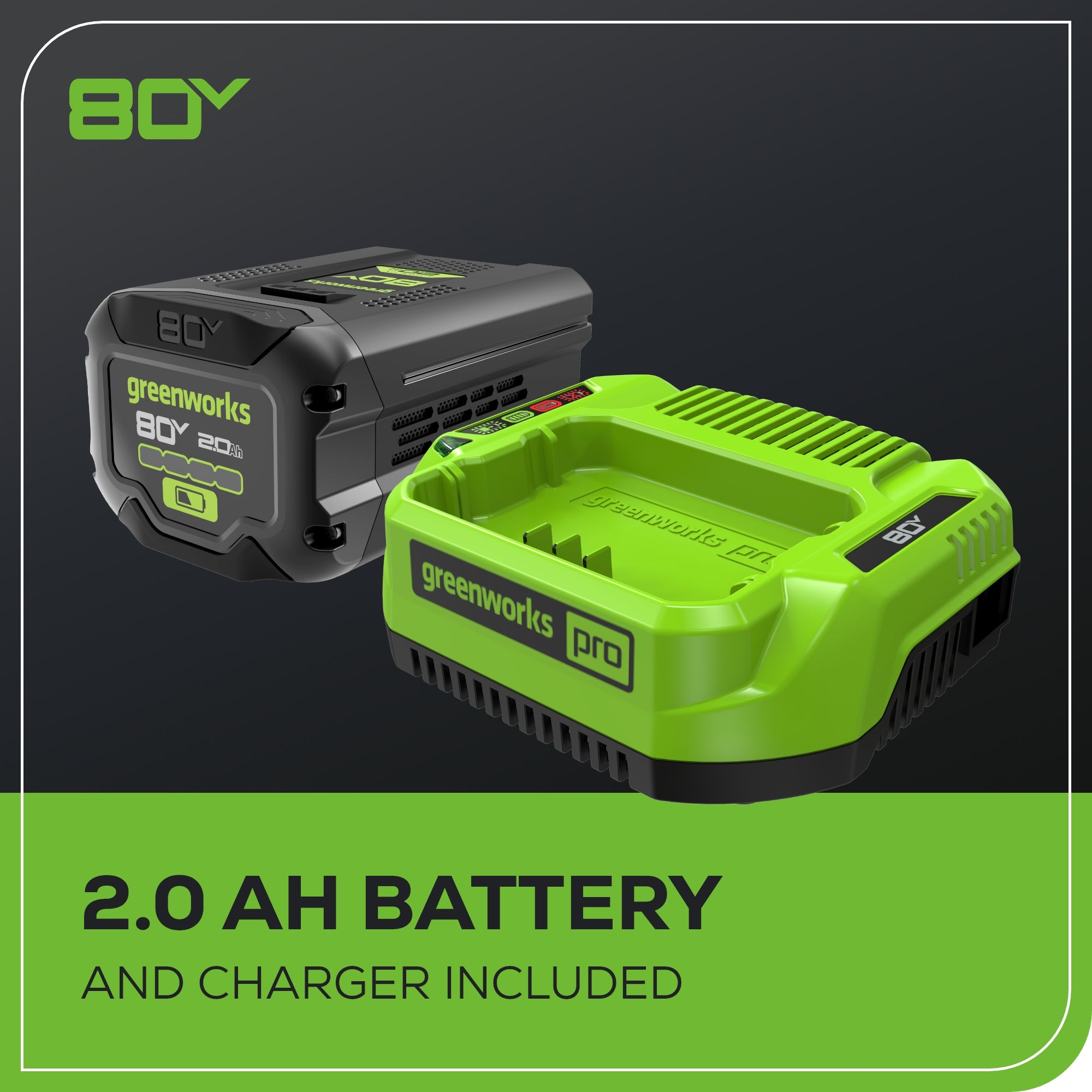 80V 26" Cordless Battery Hedge Trimmer (1.1" cut, 4000 SPM): 2.0 Ah Battery and Charger