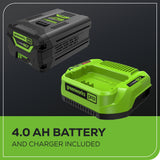 Pro 60V 780CFM Cordless Battery Leaf Blower, 4Ah Battery and Charger