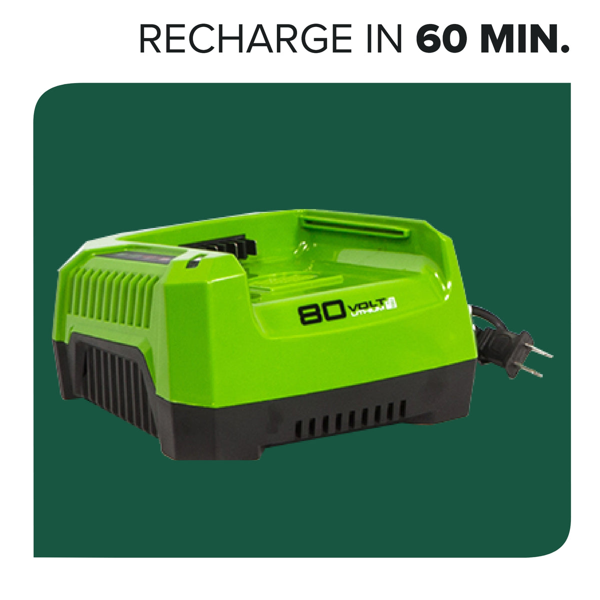 80V 20" Cordless Battery Chainsaw: 4.0 Ah Battery and Charger