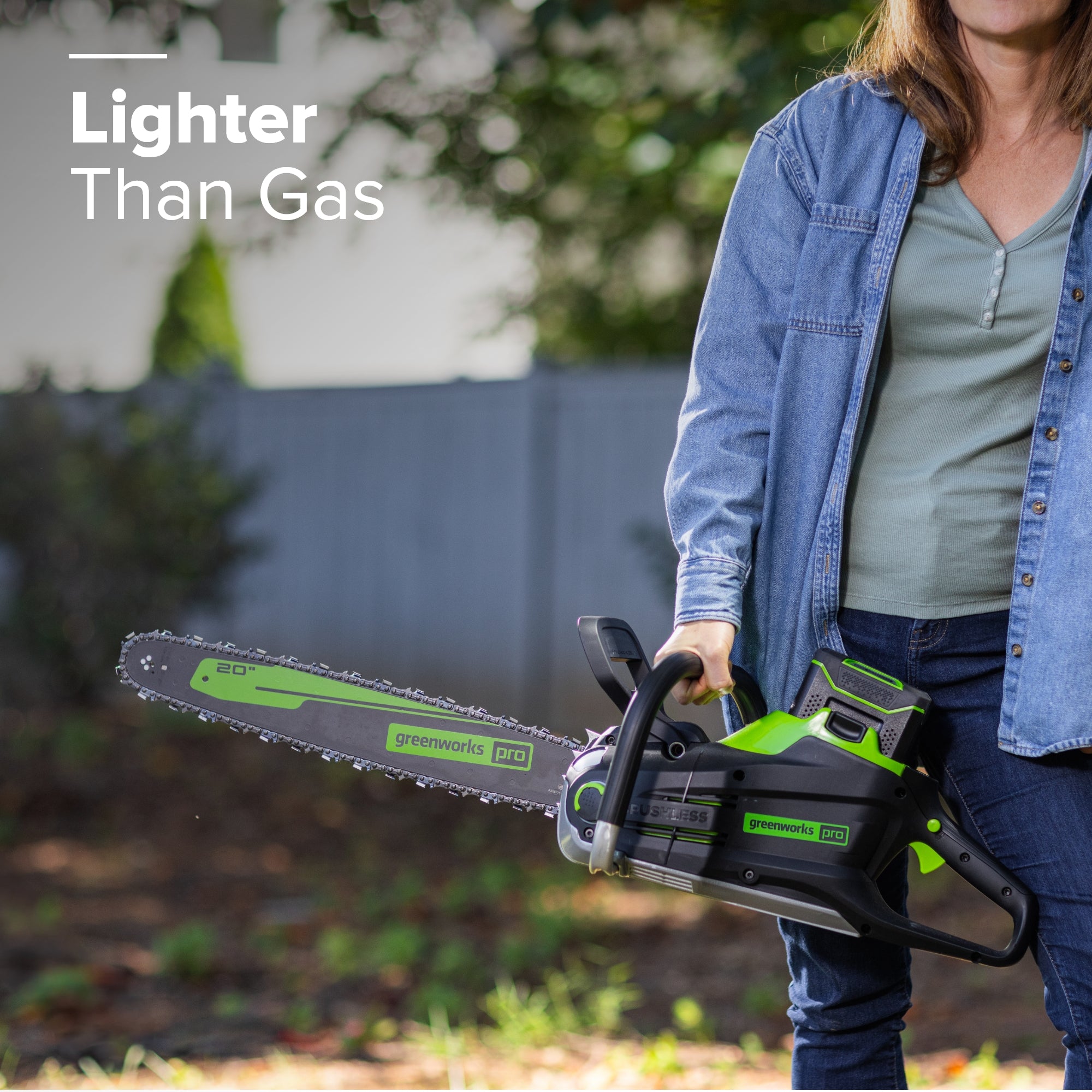 80V 20" Cordless Battery Chainsaw: 4.0 Ah Battery and Charger