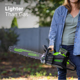 80V 20" Cordless Battery Chainsaw: 4.0 Ah Battery and Charger