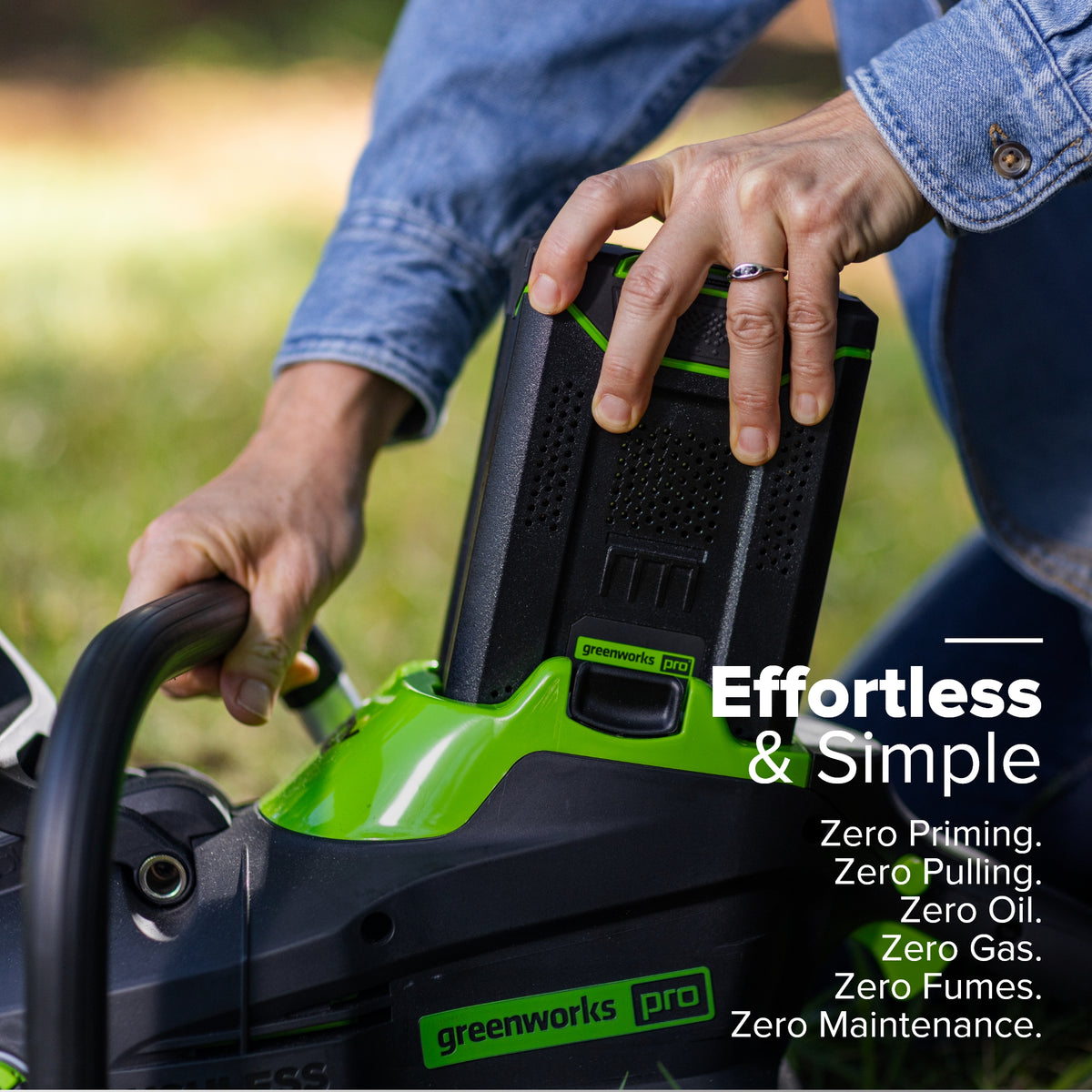 80V 20" Cordless Battery Chainsaw: 4.0 Ah Battery and Charger