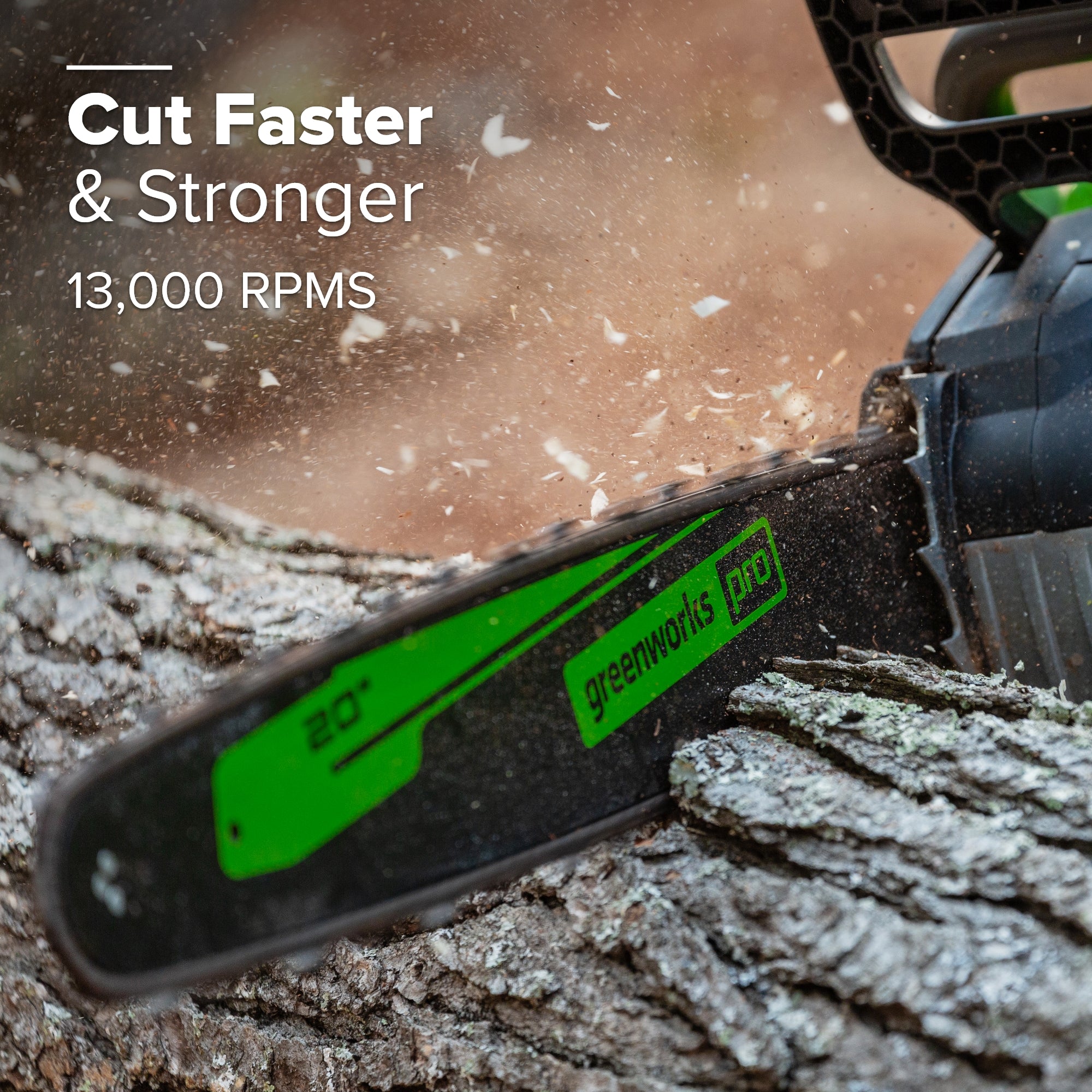 80V 20" Cordless Battery Chainsaw: 4.0 Ah Battery and Charger